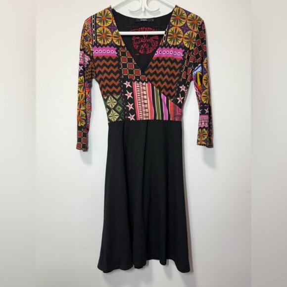 DESIGUAL Jill Flare Dress size M - Picture 5 of 13